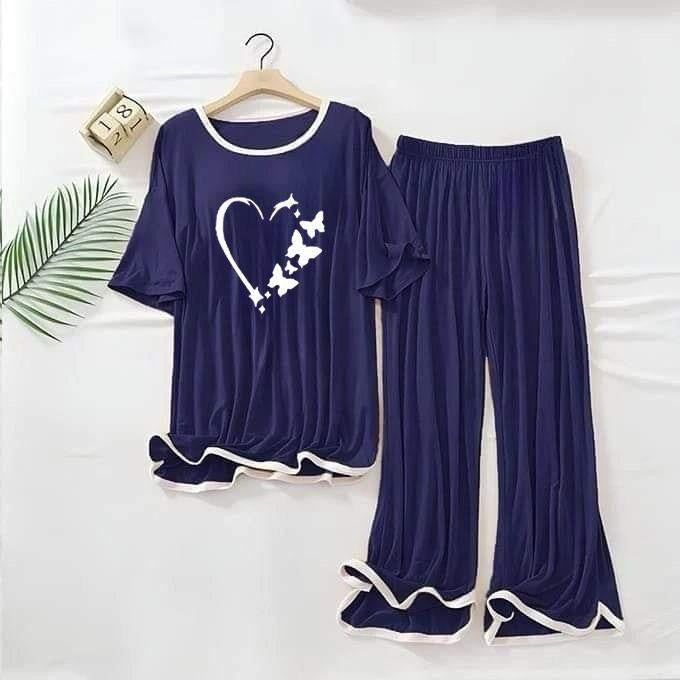 Stylish Women’s Printed Night Suit - 2Pcs